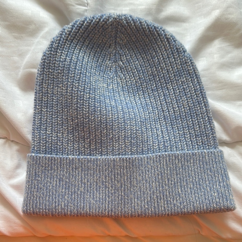 Club Monaco Blue Mix Ribbed Beanie